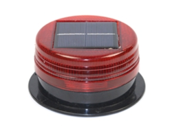 Luz De Advertencia Led Intermitente Alimentada Por Energía Solar Con Batería Integrada Para Obras De Construcción Y Maquinaria.