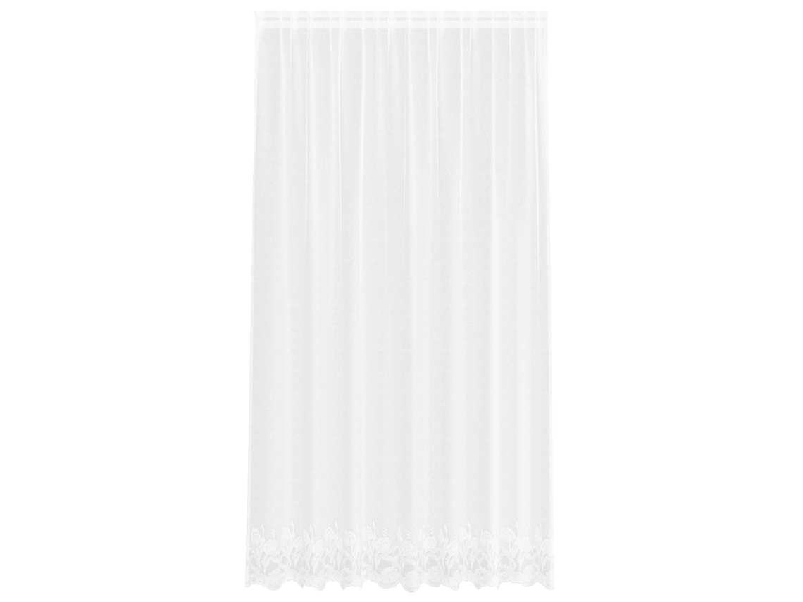 Maison Exclusive - Cortina De Encaje Con Cortinas Floral 240 X 200 Cm Poliéster