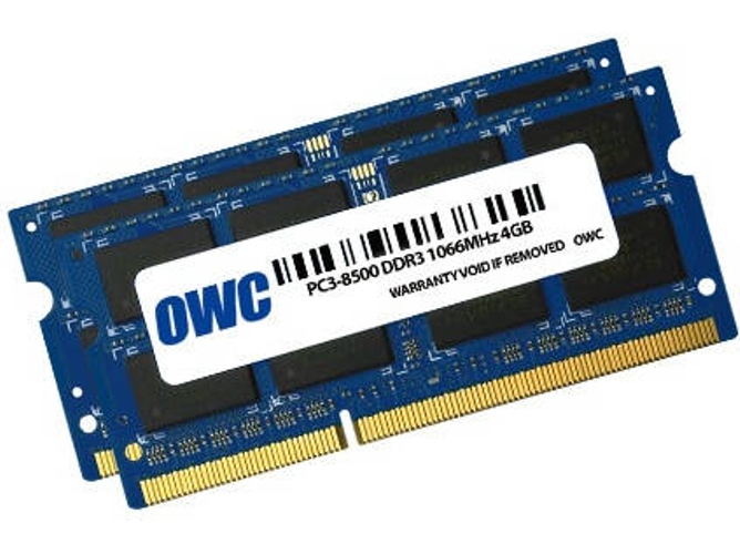Memoria RAM DDR4 OWC OWC8566DDR3S8GP (2 x 4 GB - 1066 MHz - CL 7)