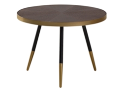 Mesa auxiliar BELIANI Ramona de MDF Madera oscura 61x61x45