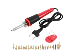 Set De Soldador Eléctrico 30w + Lápiz De Quemado En Madera Para Grabado Y Pirograbado, Plug Eu 220v