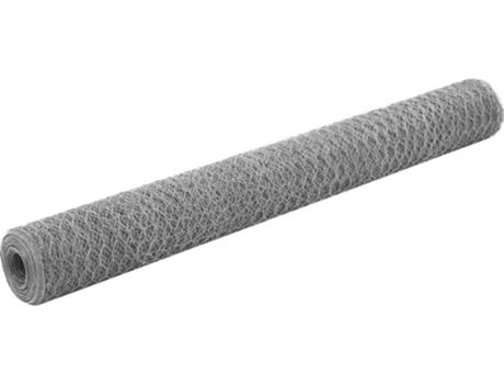 Red de Alambre para Animales de Granja VIDAXL para Gallinero (Gris - Acero - 2500x120 cm)