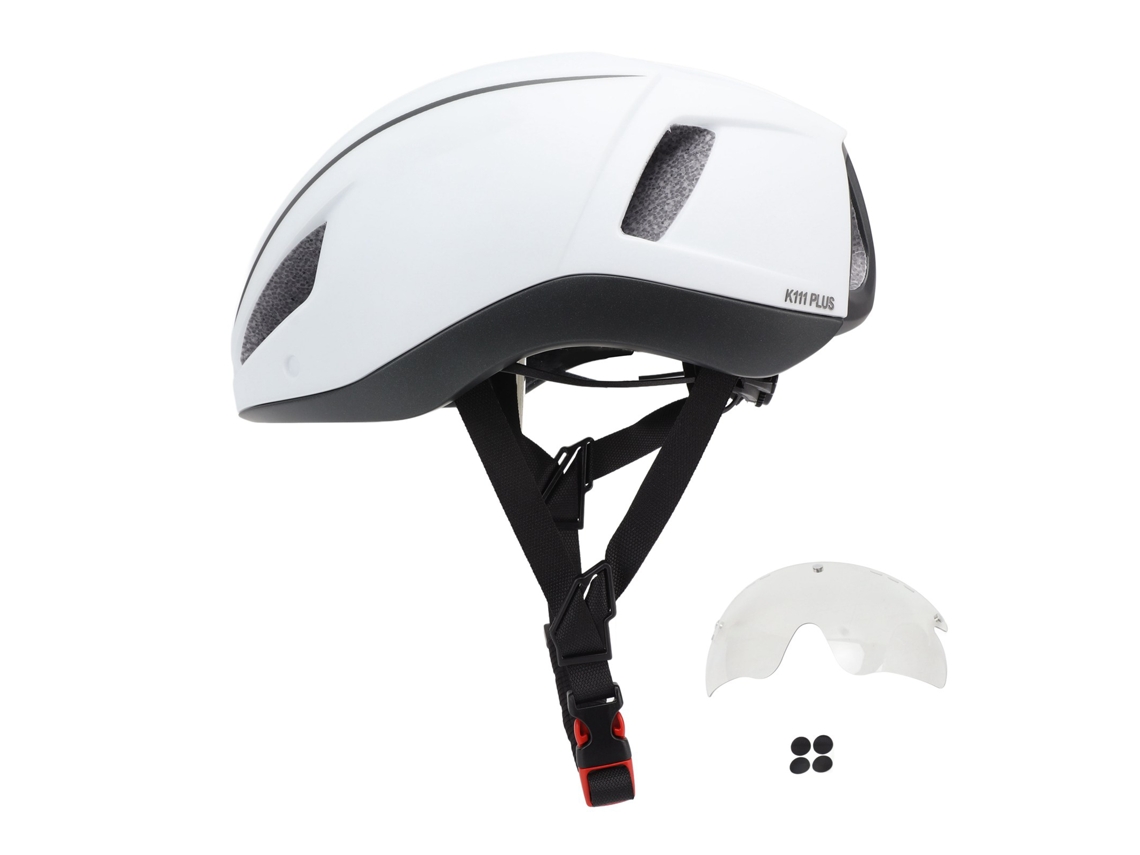 2026altiro-casco De Bicicleta K111 Plus Para Hombre Y Mujer Con Gafas Integradas Carretera Montaña Cycling Mate Blanco