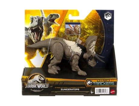 Muñeco MATTEL Jurassic World Strike Attack Dinosaurio (Edad Mínima Recomendada: 4 años)