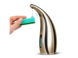 Dispensador De Jabón Automático Inteligente De 300 Ml Para Baño Cocina Dorado Gertiz