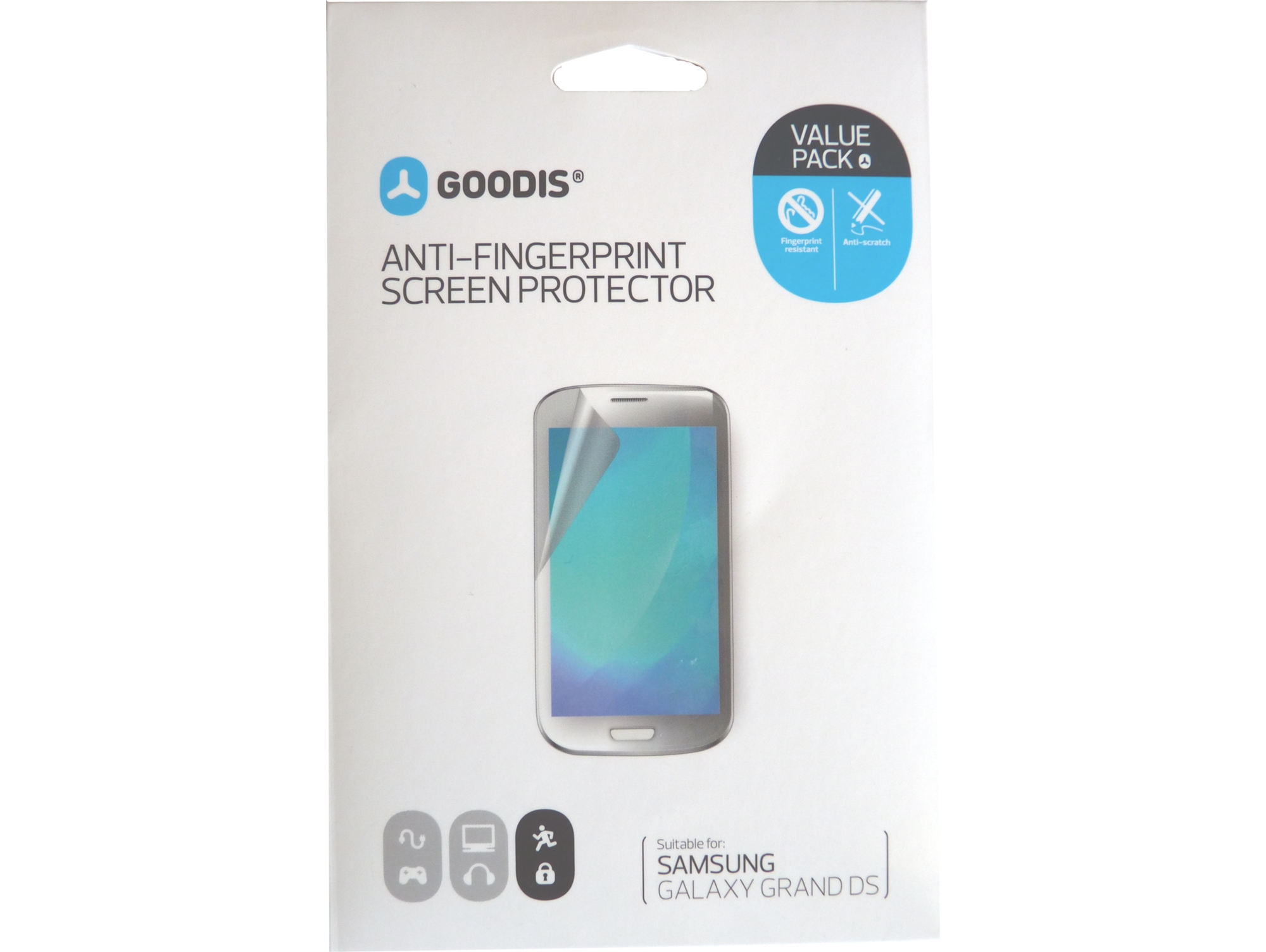 Protector de Pantalla Anti-Dedadas GOODIS Samsung Galaxy Grand DS