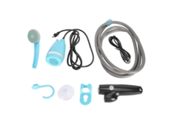 Kit De Ducha Portátil Para Camping, 25 W, Recargable Por Usb, Externo, Ajustable, Azul.