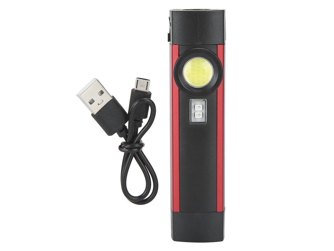 2026-linterna Led Cob Luz Morada Mini Recargable Usb 4 Modos Linterna Magnética Portátil 5w