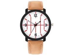 Reloj De Cuarzo Para Hombre Con Correa De Cuero Reloj De Pulsera Casual (2)