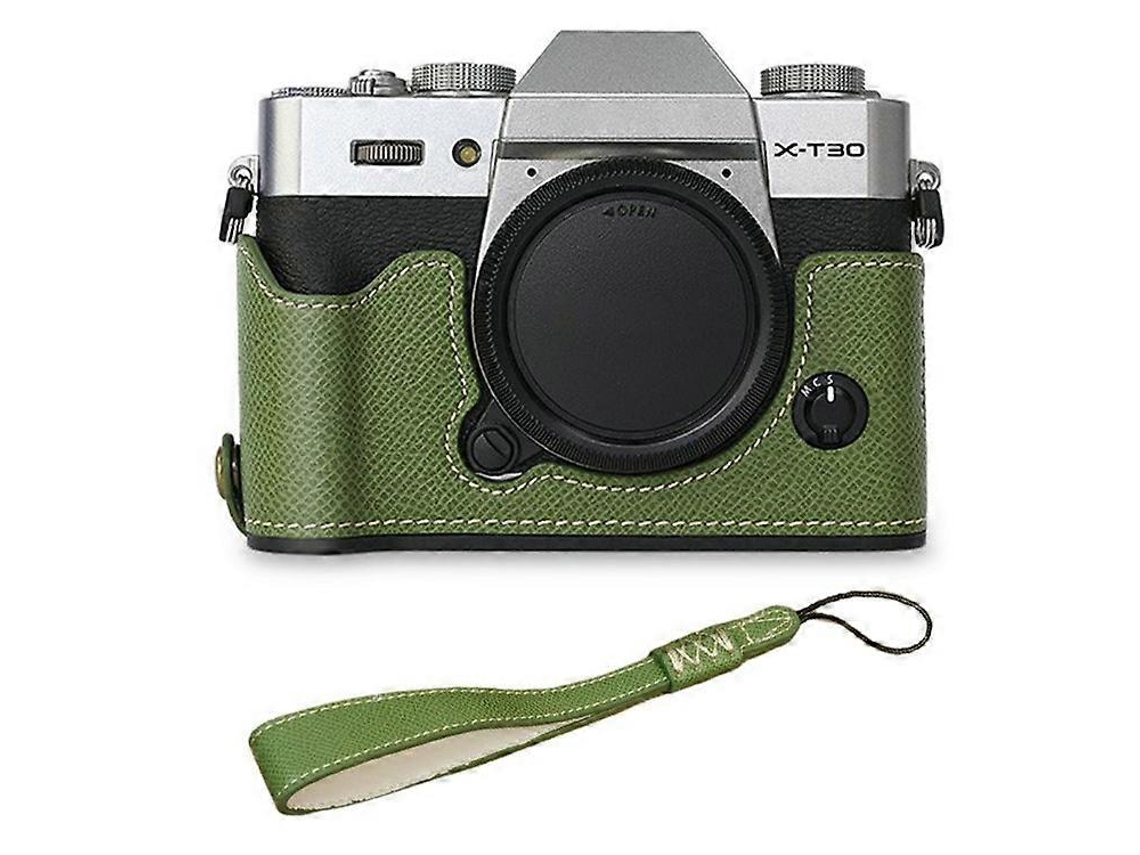 Funda protectora de piel sintética con correa para cámara Fujifilm Xt10/Xt20/Xt30/Xt30 II Facpoet