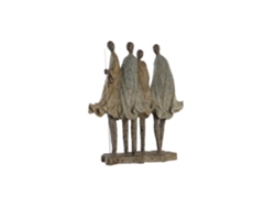 Estatueta Africana Multicolorida em Resina, 33,5 X 14,5 X 41 Cm ALEXANDRA HOUSE LIVING