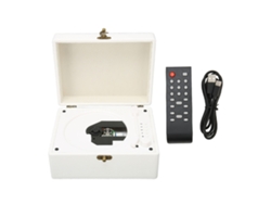Reprodutor de CD Bluetooth LAXISCREED com entrada auxiliar e USB, controle remoto