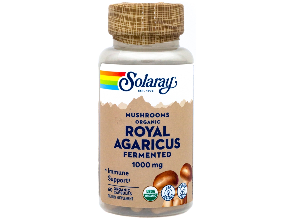 SOLARAY Royal Agaricus 500 Mg 60 Cápsulas Vegetales