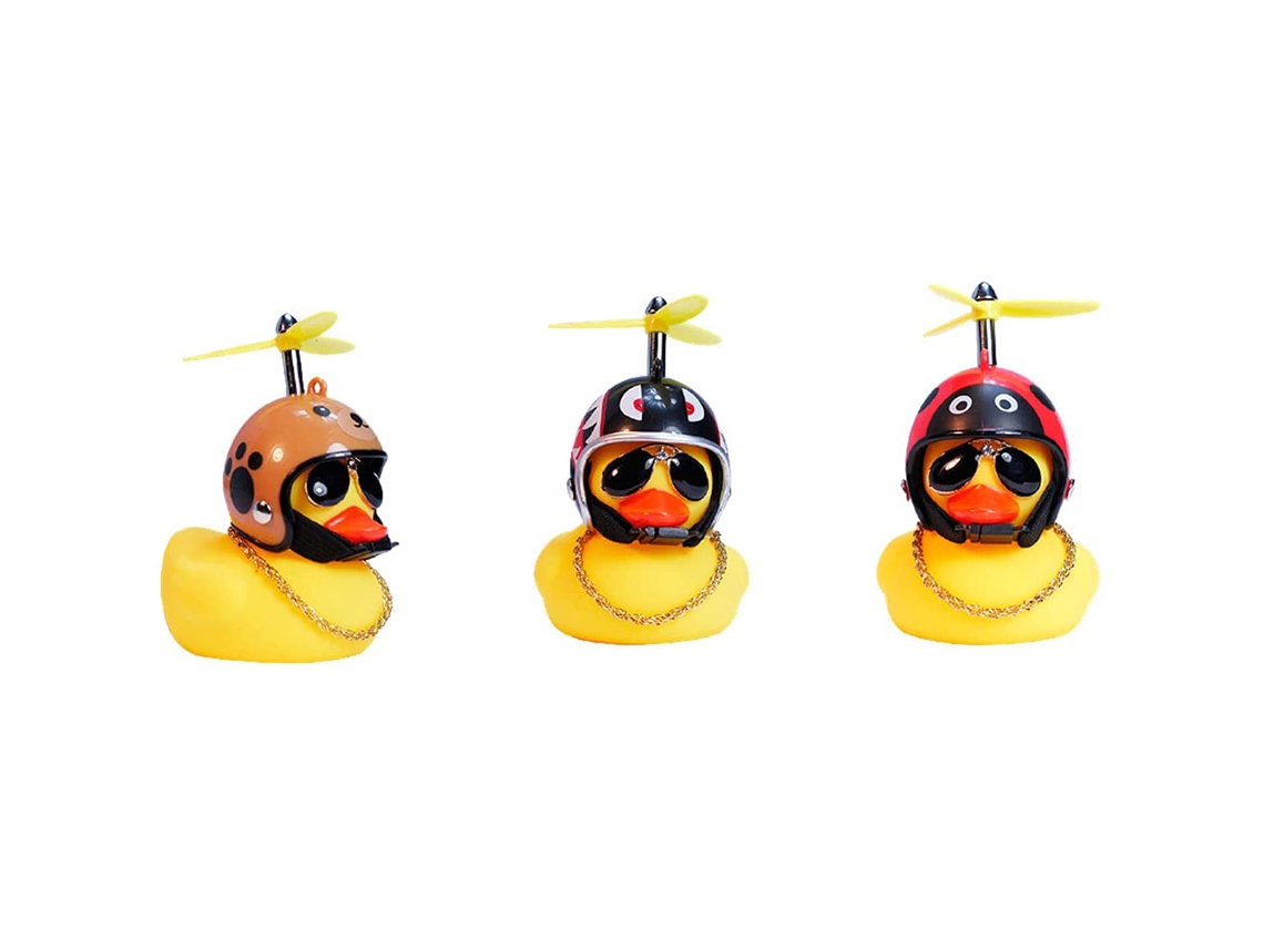 Adorno De Pato Para Manillar De Motocicleta, Pequeño Adorno De Pato Amarillo Para Casco, Adorno De Pato Para Manillar De Motocicleta
