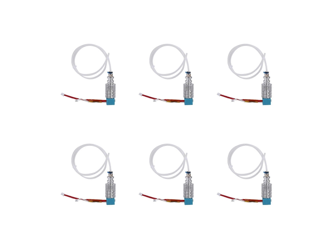 6x For Anycubic Mega/mega S Mega X Chinron 4max Pro2.0 Vyper 3d Printer Extruder Hot End With 0.4mm Nozzle(for Mega X)