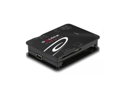 Lector de Tarjetas Externo DELOCK 91007 (Negro)