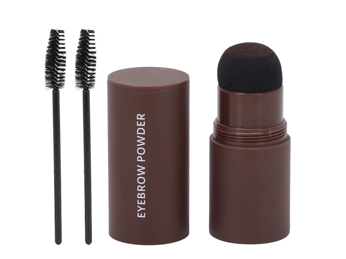 Kit De Lápiz De Cejas En Polvo Ibcccndc - Larga Duración, 1,8 G, Marrón Oscuro