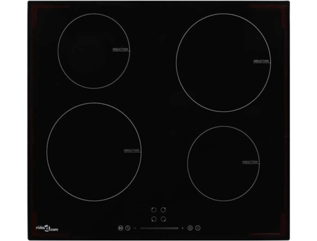 vidaXL Placa de inducción con 4 quemadores control táctil 7000 W