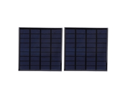 2 Módulos De Carga De Paneles Solares De Polisilicio Epoxi De 9 V Y 2 W Con Cable De 100 Cm