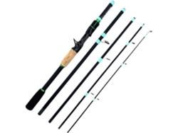 Caña De Pescar Ultraligera Carbono Para Casting, 1,8/2,1 M, Viaje Señuelos, 4/5 Secciones, Mango Eva, Baitc...