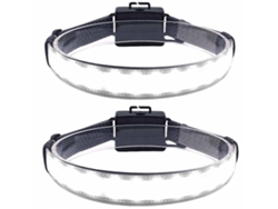 Linterna Frontal Led Combinada, Haz Ancho, Funciona Con Pilas Aaa, Iluminación De 220°, Impermeable, Ligera, Con Banda Elástica, Ideal Para