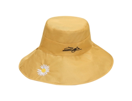 Sombrero De Pescador Para El Sol - Margarita De Doble Cara - Amarillo Negro Sombrero De Pescador Para El Sol - Margarita De Doble Cara - Amarillo N...