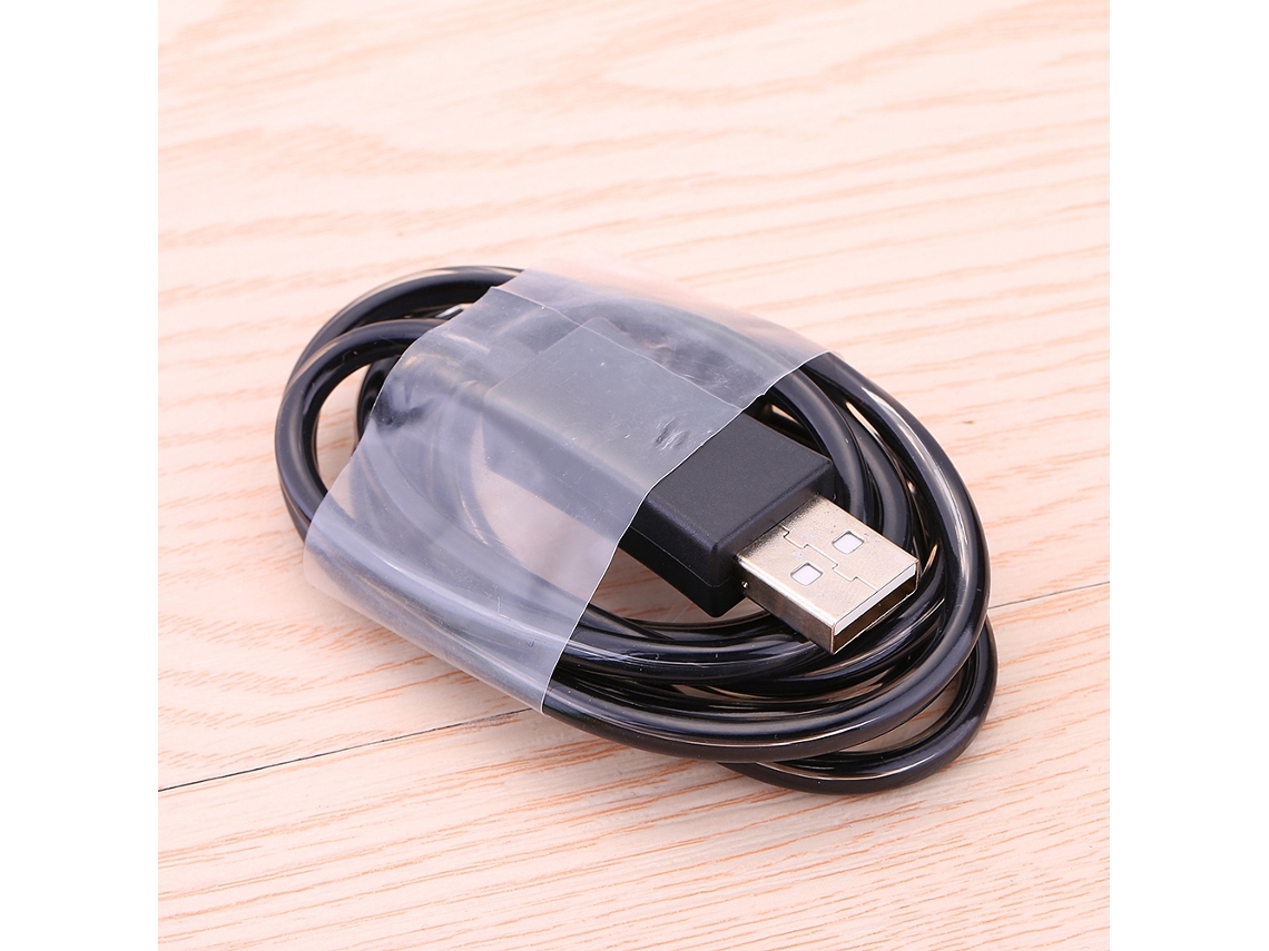 Cable De Datos Led (carga Con Luz) Sistema Android Negro 1 Metro Sincronización De Datos