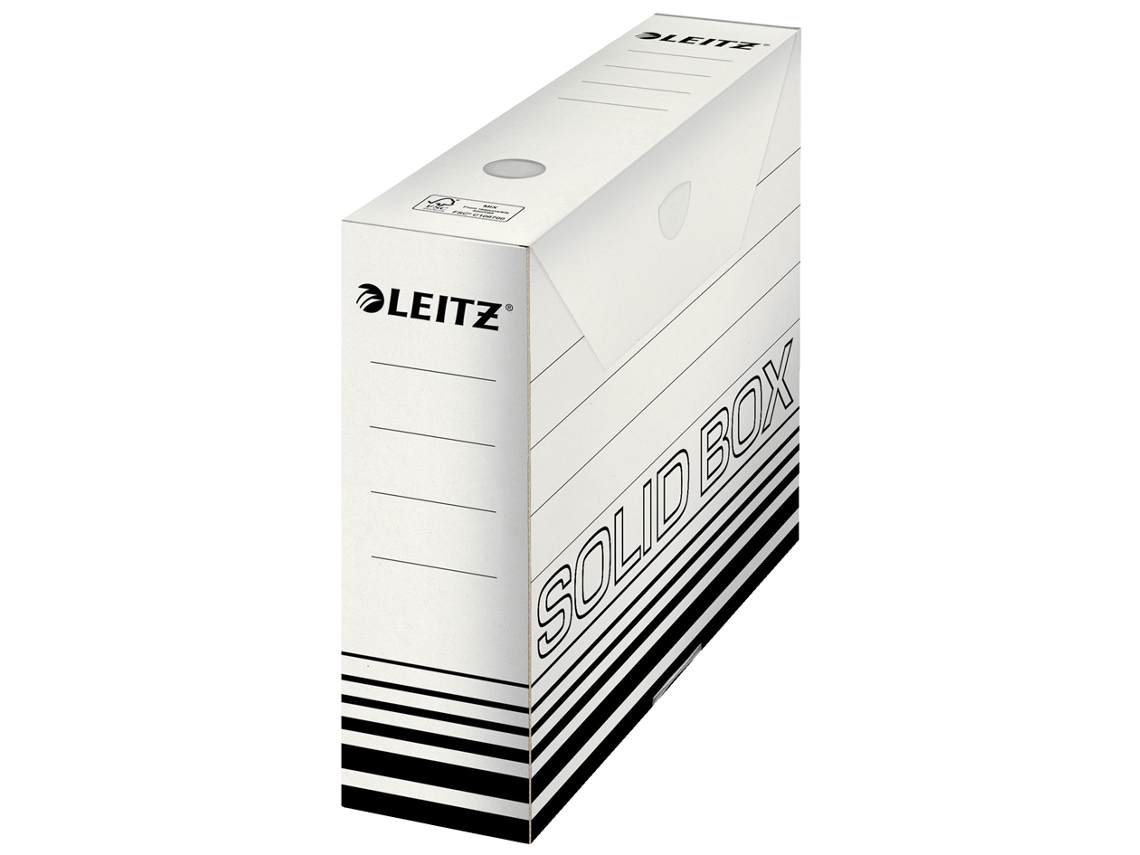 Caja de Archivo LEITZ Sólida Blanco/Negro
