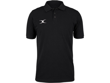 Polo para Hombre GILBERT Quest Negro para Rugby (2XL)