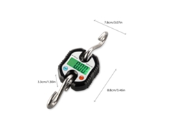 Balanza Digital Portátil De Mano De 150 Kg Para Maletas Y Pescado Con Función De Tara Y Retroiluminación Lcd.