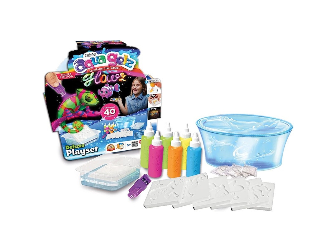 Aqua Gelz Deluxe Set Brilla En La Oscuridad  (8 años)