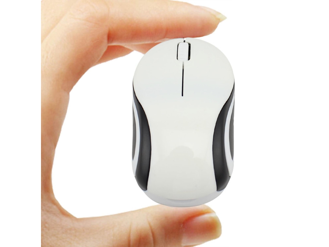 YIZHOOD 2,4 GHz USB inalámbrico mini ratón portátil para juegos de ordenador portátil regalo para niños PC manos pequeñas blanco