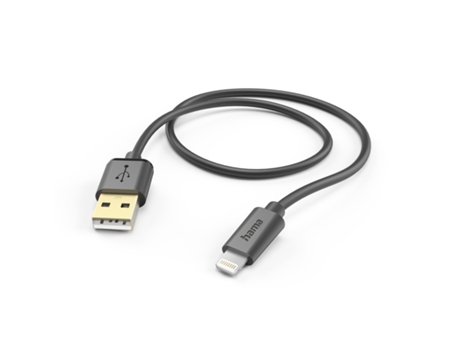 Cable Lightning HAMA Negro
