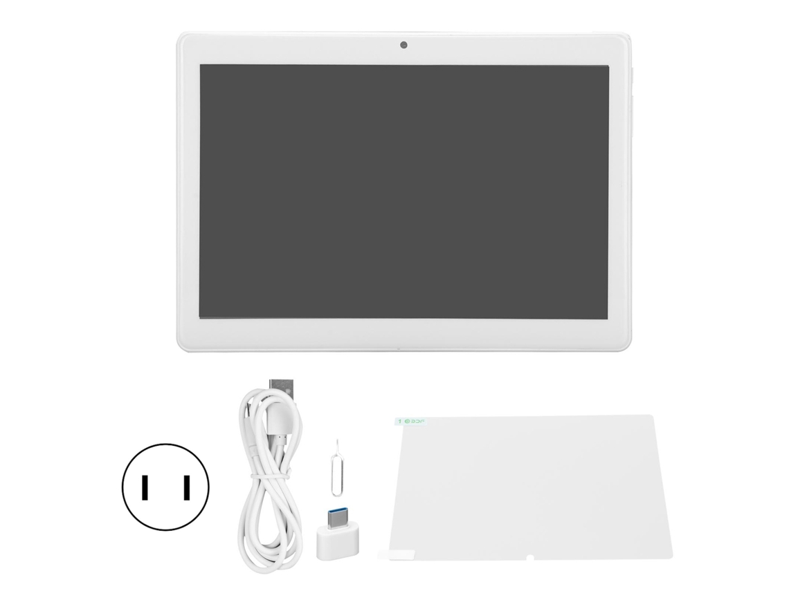 Tableta de 10 pulgadas, pantalla HD de 1280 x 800, táctil sensible, compatible con Android, color dorado