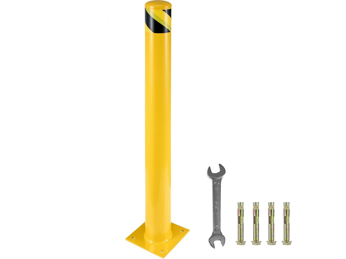 Señalizador, Soporte y Poller de Seguridad en Acero 122 cm Tekmaquinas