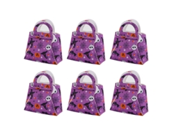 6 Bolsas Reutilizables de Halloween - Tradición de Dulces, Fantasmas y Calabazas NEVEANCE