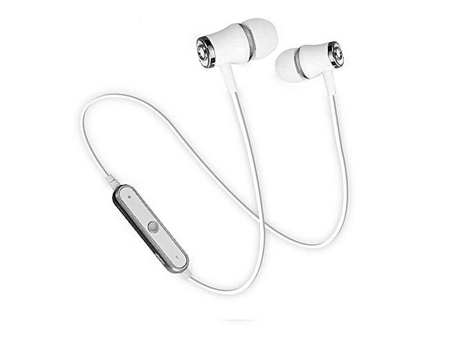 Auriculares Bluetooth Goeik Premium WhiteSilver (In Ear - Micrófono - Blanco)