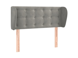 Maison Exclusive - Cabecero De Terciopelo Gris Claro 83x23x78/88 Cm