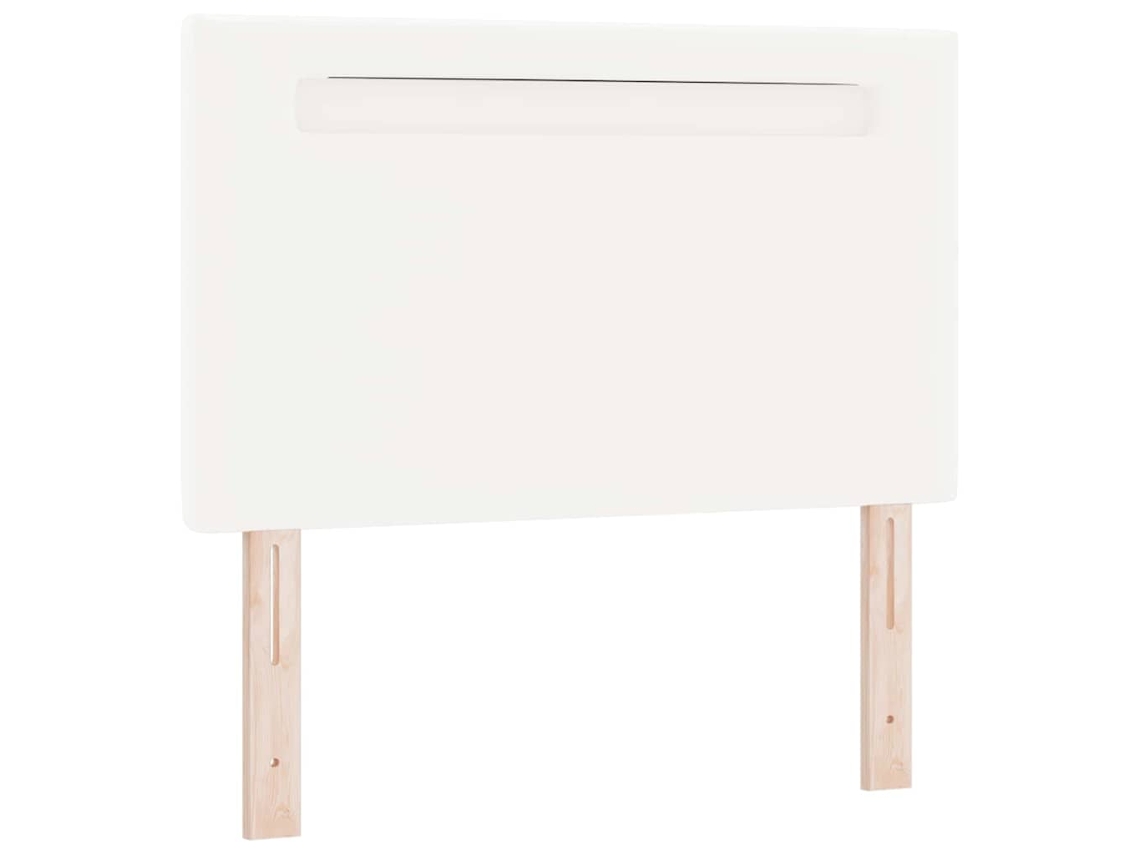 Cabecero LED Blanco 100 cm Piel Sintética EXCLUSIVA MAISON