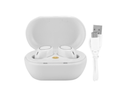Auriculares Inalámbricos Bluetooth Tws Con Carga Tipo C, Acabado En Titanio Cnc Blanco.