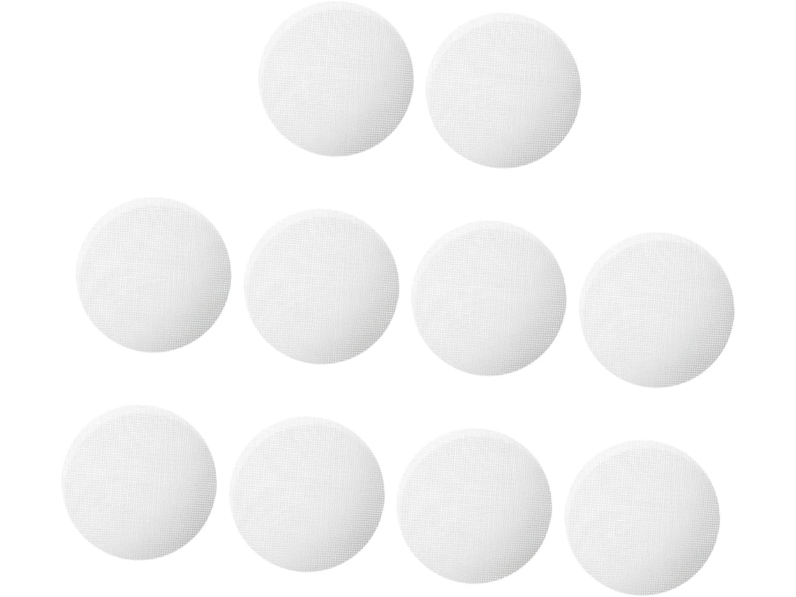 Tapetes De Silicona Para Vaporera De 28 Cm, Blancos, Paquete De 10 Unidades, Reutilizables.