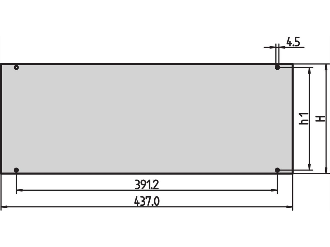 Panel frontal completo panel frontal 3u Schroff (30828058)