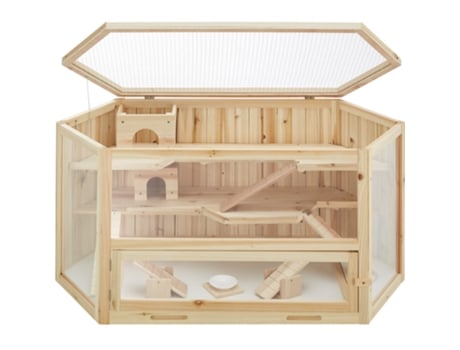 Jaula TECTAKE De Madera Hámster 115 X 60 X 58 Cm