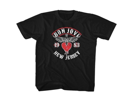 Camiseta ROCKINSTONE juvenil Bon Jovi Nj38 (XXXL)