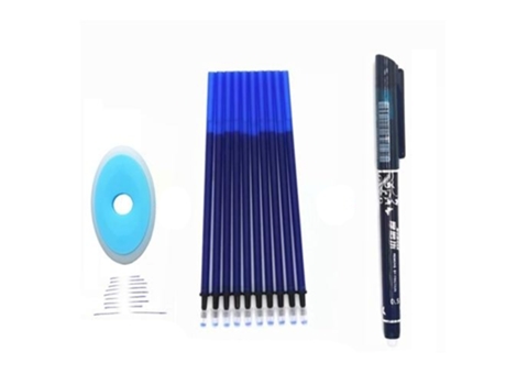 Bolígrafo de Gel SLOWMOOSE con Recambio (12Pcs Dark Blue Set)