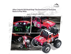 Cyan Con Remolquetrasped Hg4-335 Rtr 1/64 2.4g Rwd Mini Rc Aleación Cyber Todoterreno Led App 3 Vel Bolsillo Escritorio Regalo Niños