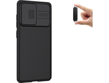 Carcasa y Soporte Samsung S20 FE Camshield Nillkin Negro