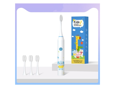 Cepillo de dientes eléctrico XM Sonic con temporizador inteligente y cerdas suaves para niños de 3 a 12 años