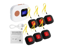 Batería De Llamadas Wi-fi Para Cuidadores Con 6 Botones, Pantalla Lcd Sos, Monitorización De Ancianos, Control Por Aplicación, 2,4 Ghz
