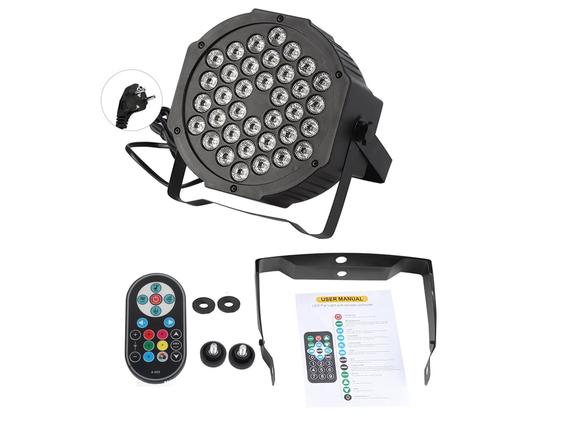 Bj-luz De Cena Rgb 72w 36led Com Controle Remoto E Dmx512 Para Festa Disco Clube Dj Bar